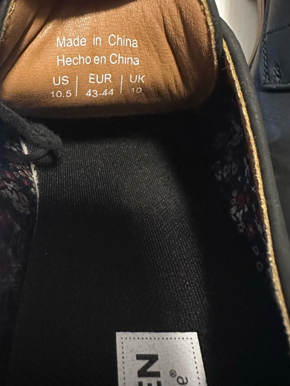 Steve Madden Black Derby Shoes with Brown Welt